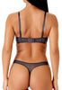 General view of a women model wearing Gossard charcoal microfibre Sheer Bra