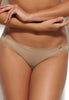 Front view of a women model wearing Gossard beige  Brief