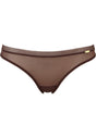 Front cutout view of Gossard rich brown  Brief