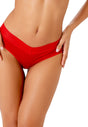 Front view of a women model wearing Gossard salsa red  Short