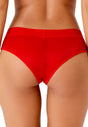 Back view of a women model wearing Gossard salsa red  Short