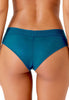 Back view of a women model wearing Gossard teal  Short