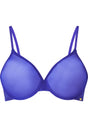 Front cutout view of Gossard spectrum blue microfibre Sheer Bra