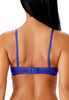 Back view of a women model wearing Gossard spectrum blue microfibre Sheer Bra