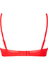 Back cutout view of Gossard salsa red microfibre Sheer Bra