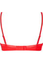 Back cutout view of Gossard salsa red microfibre Sheer Bra
