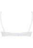 Back cutout view of Gossard white  Sheer Bra