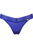 Front cutout view of Gossard spectrum blue  Thong