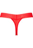 Back cutout view of Gossard salsa red  Thong