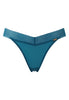 Front cutout view of Gossard teal  Thong