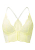 Front cutout view of Gossard lemon microfibre Deep V Bralet