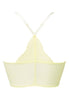 Back cutout view of Gossard lemon microfibre Deep V Bralet