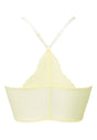 Back cutout view of Gossard lemon microfibre Deep V Bralet
