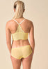 General view of a women model wearing Gossard lemon microfibre Short
