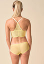 General view of a women model wearing Gossard lemon microfibre Short