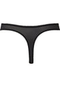 Back cutout view of Gossard black/ivory rose microfibre Thong