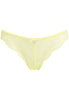 Front cutout view of Gossard lemon microfibre Thong