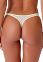 Back view of a women model wearing Gossard lemon microfibre Thong