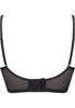 Back cutout view of Gossard black  Padded Longline Bra