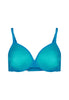 Front cutout view of Gossard atomic blue microfibre Sheer Bra