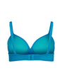 Back cutout view of Gossard atomic blue microfibre Sheer Bra