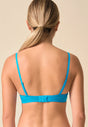 General view of a women model wearing Gossard atomic blue microfibre Sheer Bra