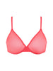 Front cutout view of Gossard paradise pink microfibre Sheer Bra