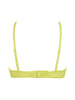 Back cutout view of Gossard sunny lime microfibre Sheer Bra