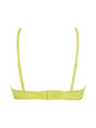Back cutout view of Gossard sunny lime microfibre Sheer Bra