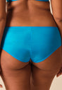 Back view of a women model wearing Gossard atomic blue microfibre Short