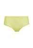 Front cutout view of Gossard sunny lime microfibre Short