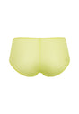Back cutout view of Gossard sunny lime microfibre Short
