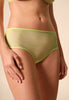General view of a women model wearing Gossard sunny lime microfibre Short