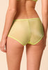 General view of a women model wearing Gossard sunny lime microfibre Short
