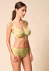 General view of a women model wearing Gossard sunny lime microfibre Short