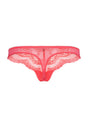 Back cutout view of Gossard sugar coral microfibre Thong