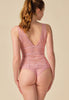 General view of a women model wearing Gossard soft pink  Brazilian