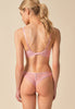 General view of a women model wearing Gossard soft pink  Brazilian