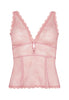 Front cutout view of Gossard soft pink  Cami