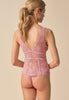 General view of a women model wearing Gossard soft pink  Cami
