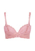 Back cutout view of Gossard soft pink  Padded Plunge Bra