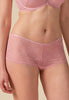 General view of a women model wearing Gossard soft pink  Short