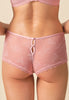 Back view of a women model wearing Gossard soft pink  Short