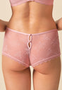 Back view of a women model wearing Gossard soft pink  Short