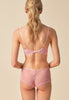 General view of a women model wearing Gossard soft pink  Short