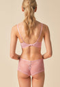 General view of a women model wearing Gossard soft pink  Short