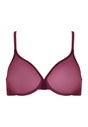 Front cutout view of Gossard grape wine microfibre Sheer Bra