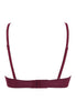 Back cutout view of Gossard grape wine microfibre Sheer Bra