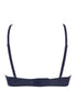 Back cutout view of Gossard shadow blue microfibre Sheer Bra
