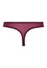 Back cutout view of Gossard grape wine microfibre Thong